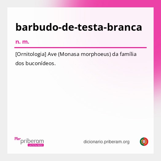 Significado de barbudo-de-testa-branca