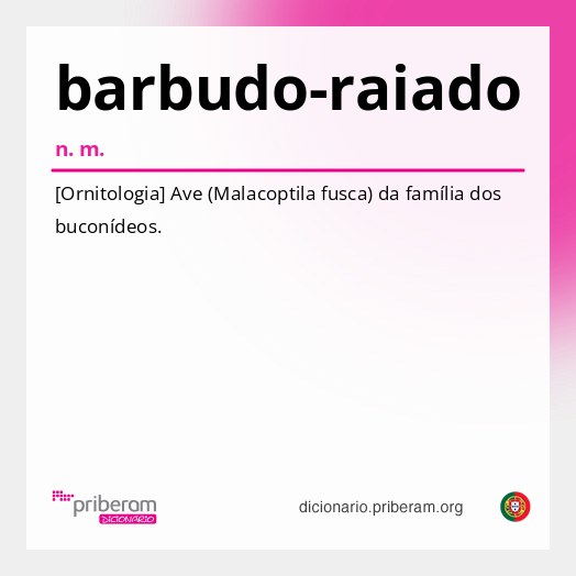 Significado de barbudo-raiado