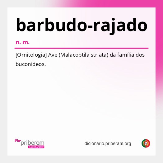 Significado de barbudo-rajado