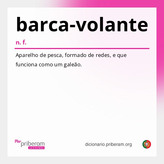 Significado de barca-volante