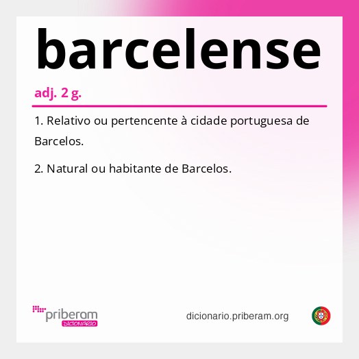 Significado de barcelense