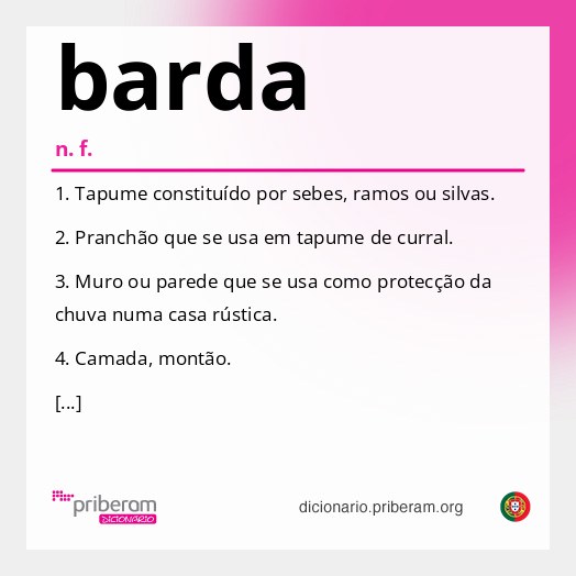 Significado de barda
