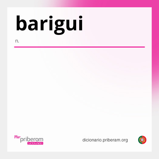 Significado de barigui