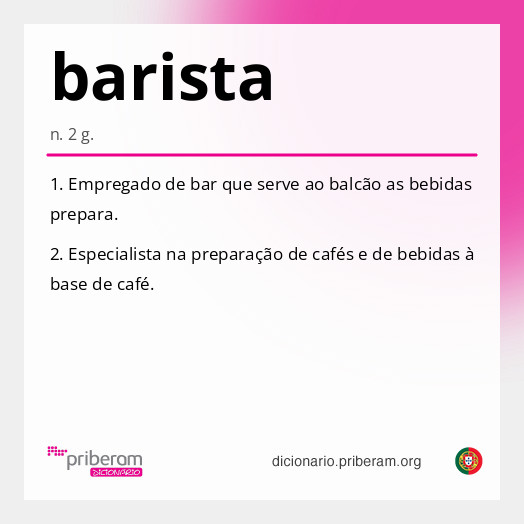Significado de barista