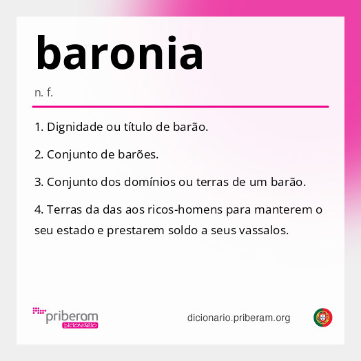 Significado de baronia