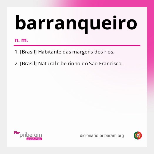 Significado de barranqueiro