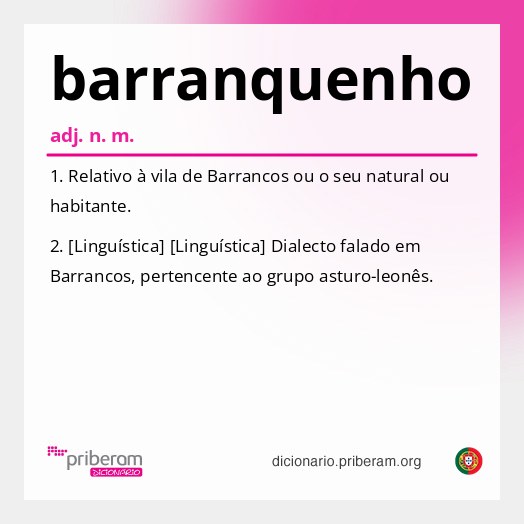 Significado de barranquenho