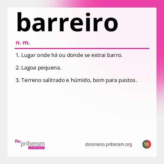 Significado de barreiro