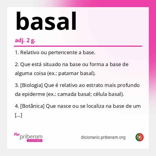 Significado de basal