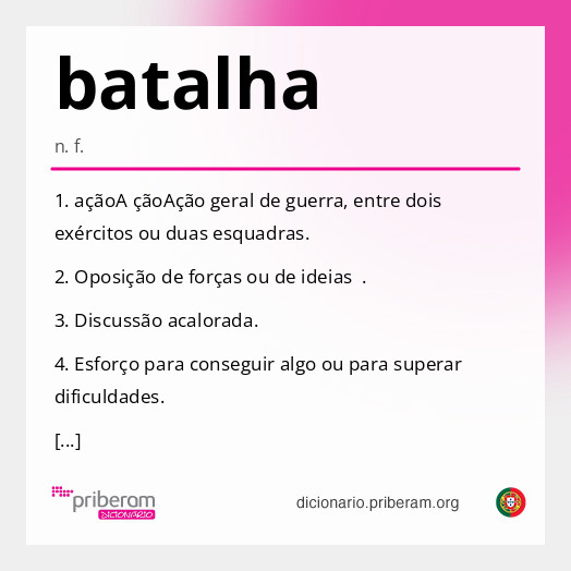 Significado de batalha