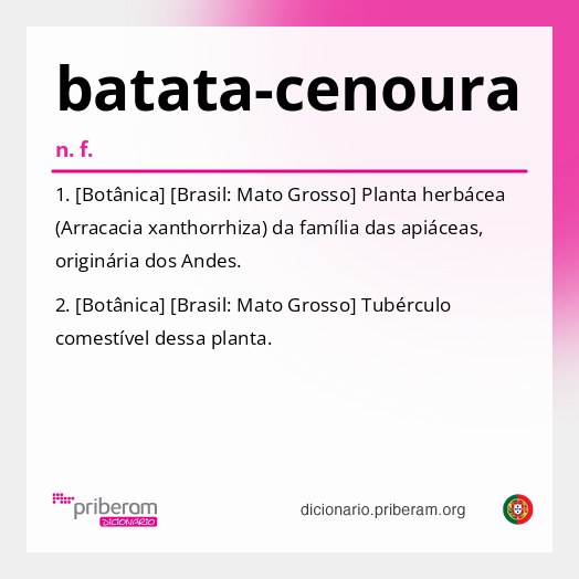 Significado de batata-cenoura