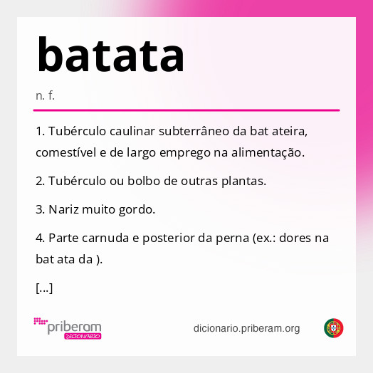 Significado de batata