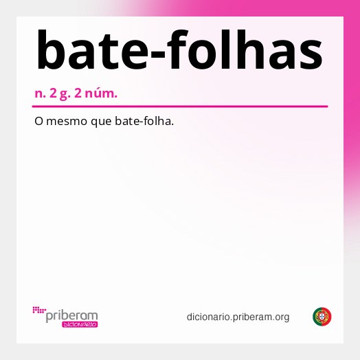 Significado de bate-folhas