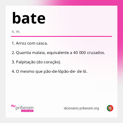 Significado de bate