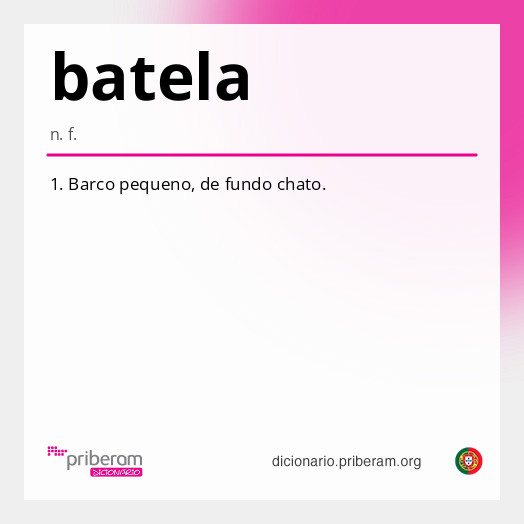 Significado de batela
