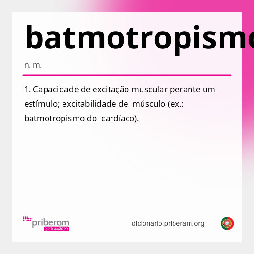 Significado de batmotropismo