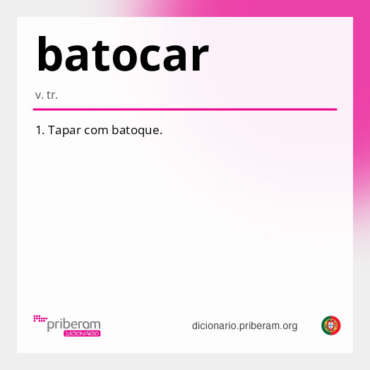 Significado de batocar