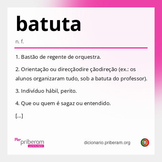 Significado de batuta
