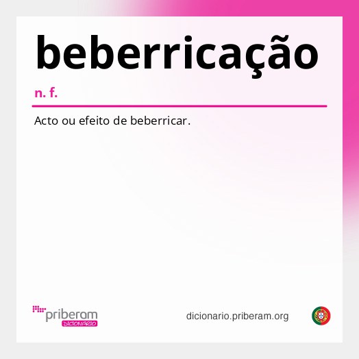 Significado de beberricação