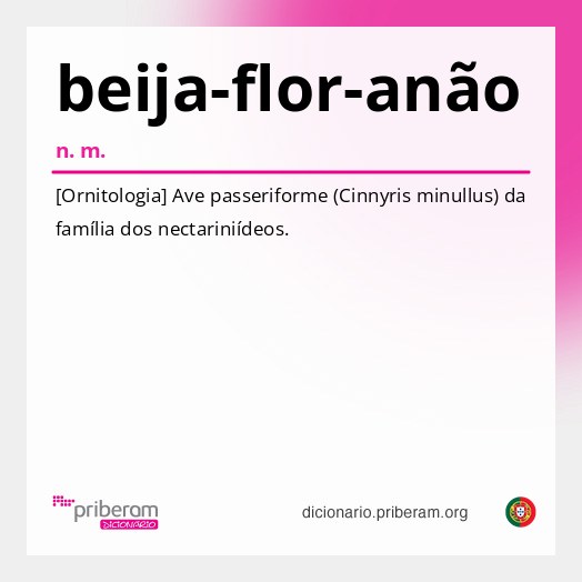 Significado de beija-flor-anão