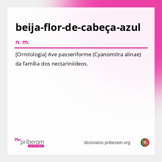 Significado de beija-flor-de-cabeça-azul