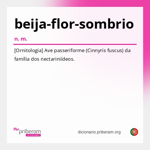 Significado de beija-flor-sombrio