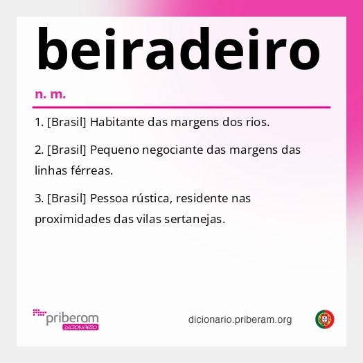 Significado de beiradeiro