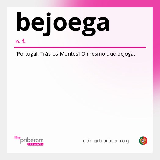 Significado de bejoega