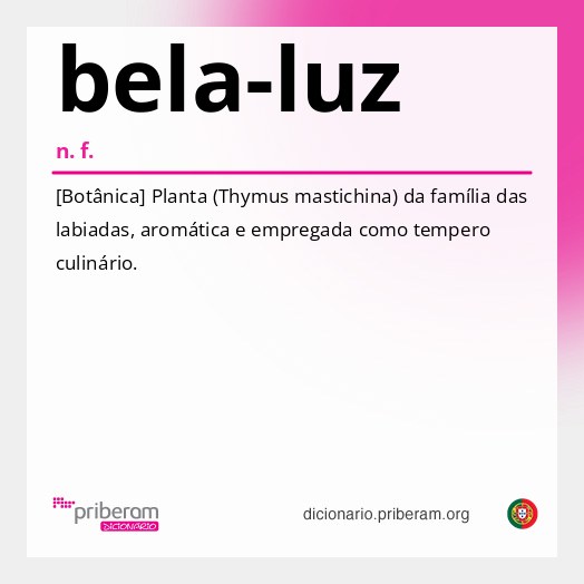 Significado de bela-luz