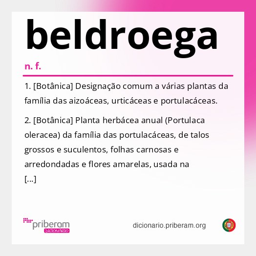 Significado de beldroega