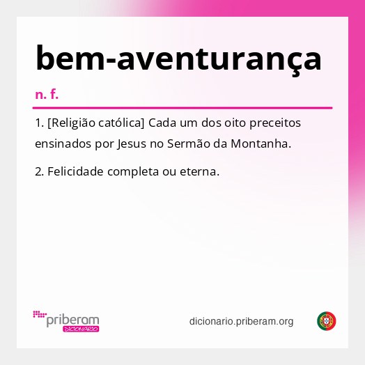 Significado de bem-aventurança
