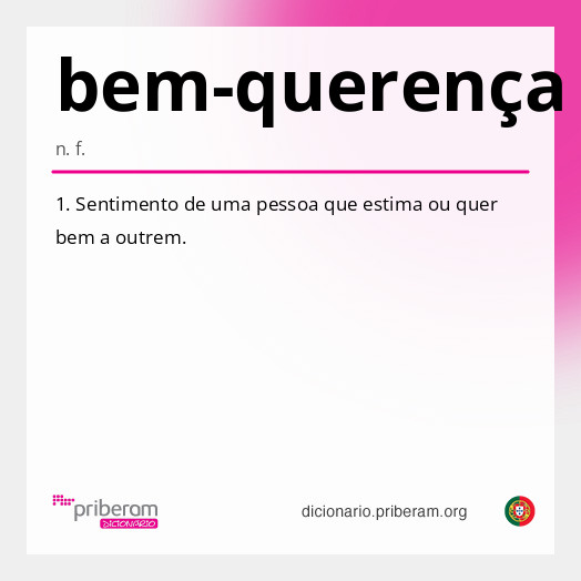Significado de bem-querença
