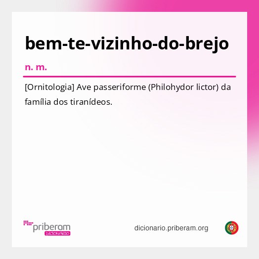 Significado de bem-te-vizinho-do-brejo