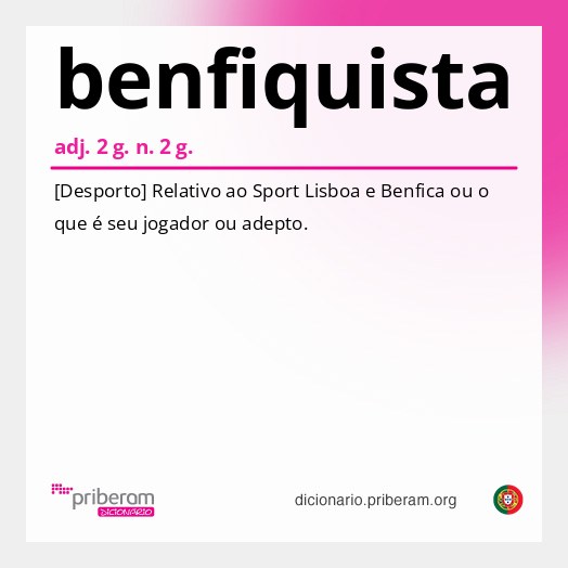Significado de benfiquista