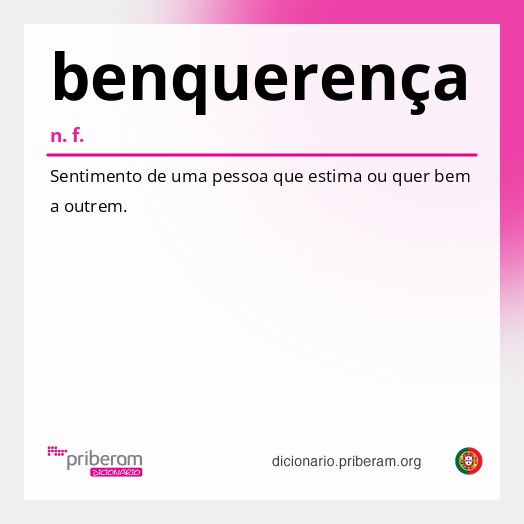 Significado de benquerença