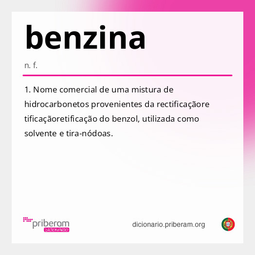 Significado de benzina