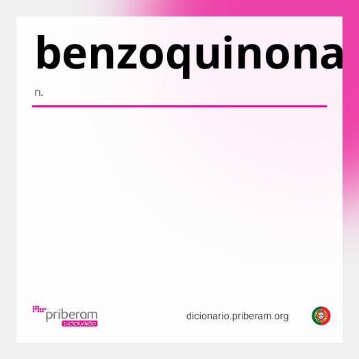 Significado de benzoquinona