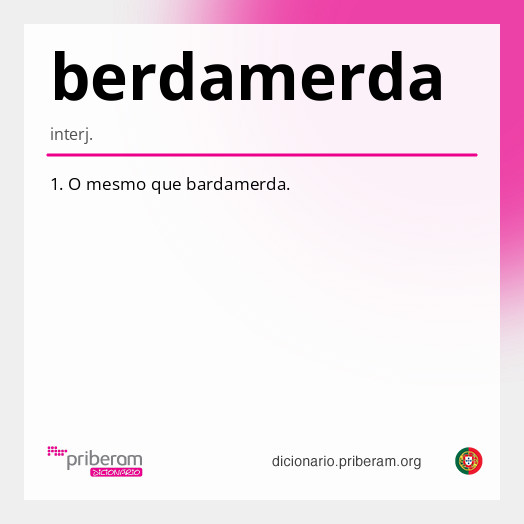 Significado de berdamerda