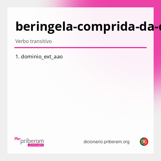 Significado de beringela-comprida-da-china