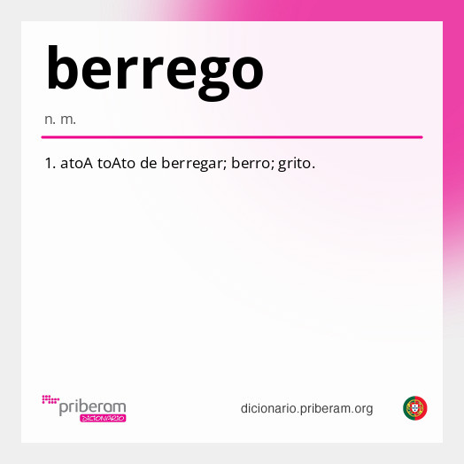 Significado de berrego