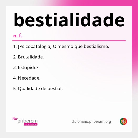 Significado de bestialidade