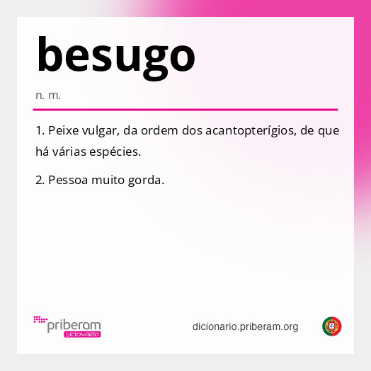Significado de besugo