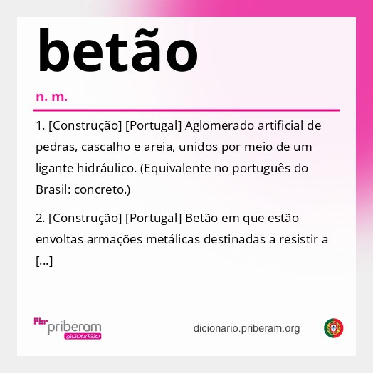 Significado de betão