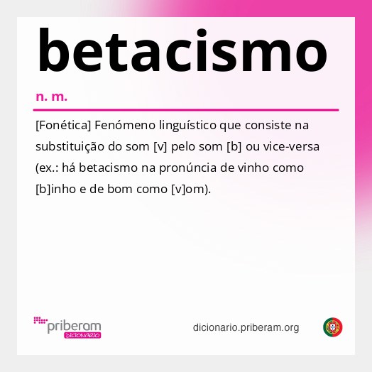 Significado de betacismo