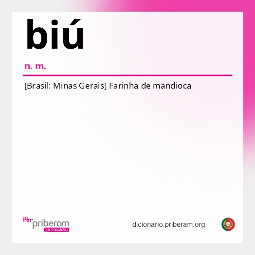 Significado de biú
