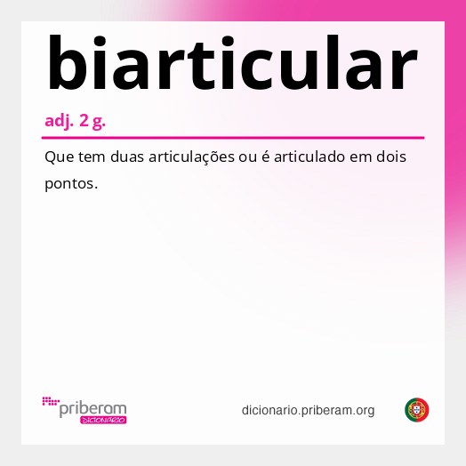 Significado de biarticular