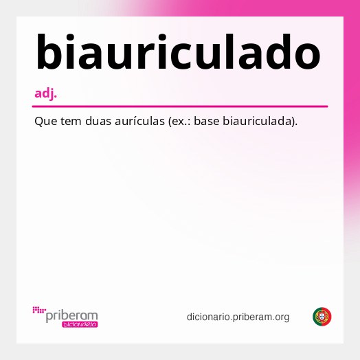 Significado de biauriculado