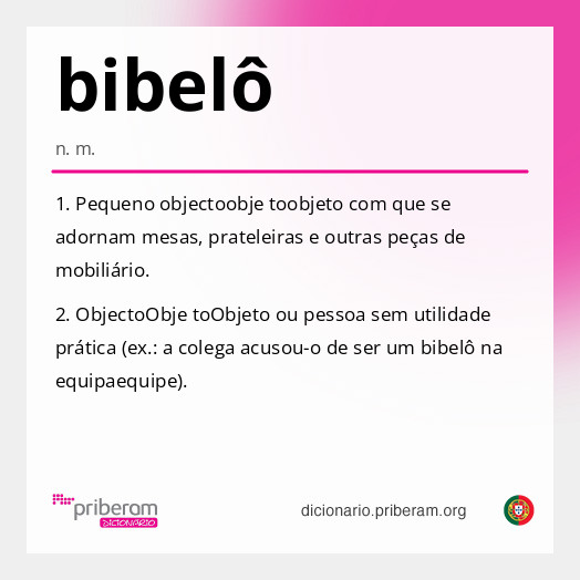 Significado de bibelô