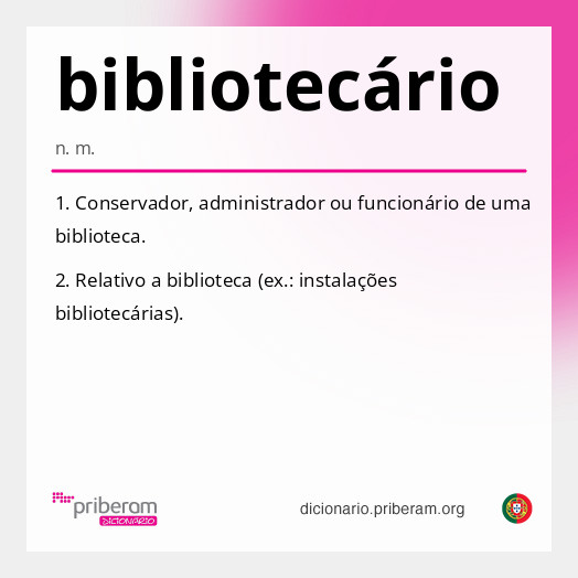 Significado de bibliotecário