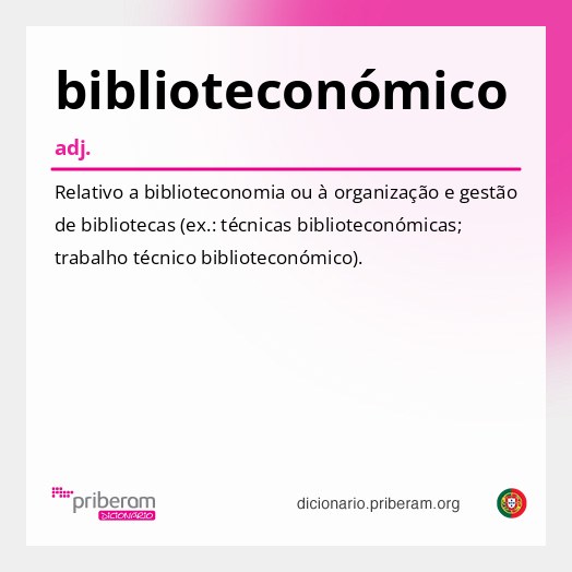 Significado de biblioteconómico